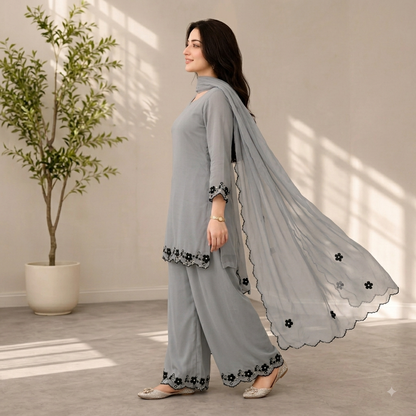 Veezal - Summer-3PC Lawn Embroidered Suit - VL1496