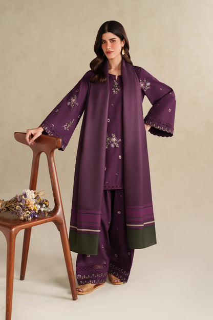 iznik - Winter 3PC Dhanak Embroidered Suit - VL1268