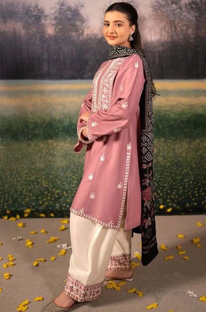 LAAM - Winter 3PC Dhanak Embroidered Suit - VL1193