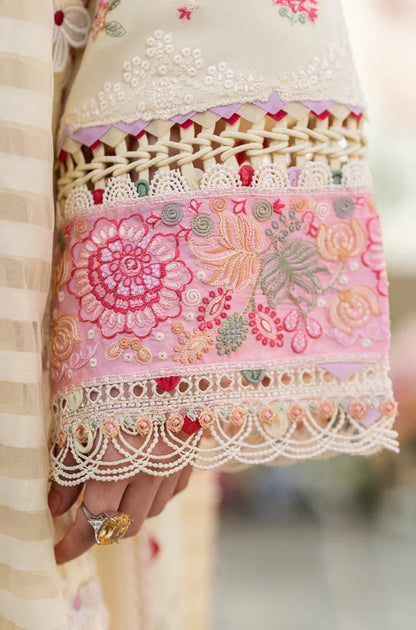 Qalamkaar 3PC Unstitched Lawn Embroidered ChickenKari - VL1297