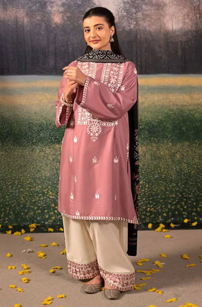 LAAM - Winter 3PC Dhanak Embroidered Suit - VL1193