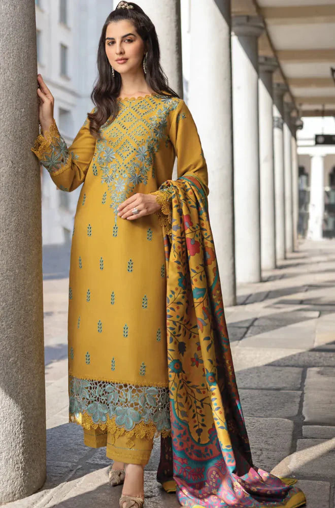 Rang Rasiya - 3PC Lawn Embroidered Suit - VL1023