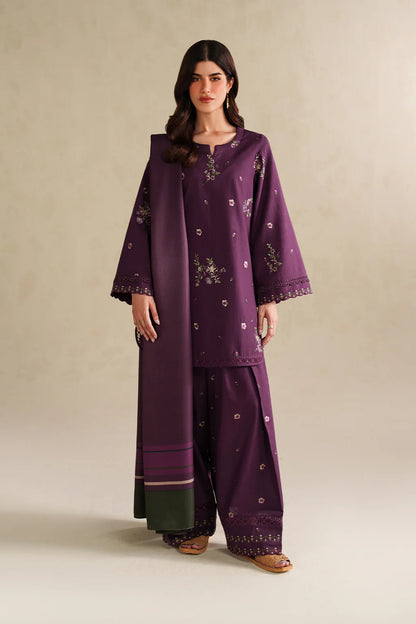 iznik - Winter 3PC Dhanak Embroidered Suit - VL1268