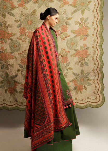 Rehan Rehar 3 Piece Embroidered Dhanak Suit - VL1233
