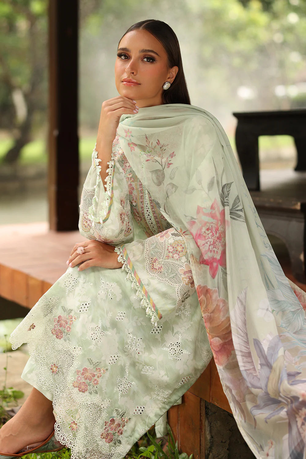 Veezal - Summer 3PC Lawn Digital Printed Dress - Vl1360