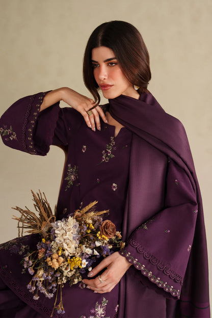 iznik - Winter 3PC Dhanak Embroidered Suit - VL1268