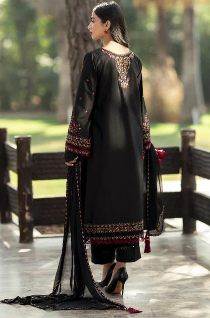 Zara Shahjahan - Winter 3PC Dhanak Embroidered Suit - VL1195