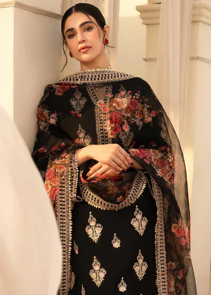 Veezal - Unstitched Luxury Lawn Heavy Embroidered 3PC Suit - VL1327
