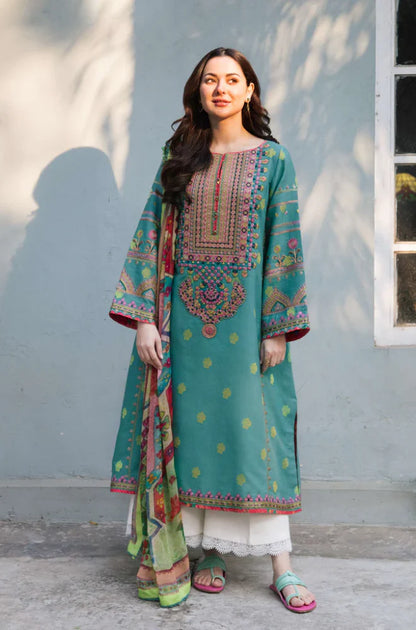 Zara Shahjahan - 3PC Lawn Embroidered Suit - VL934