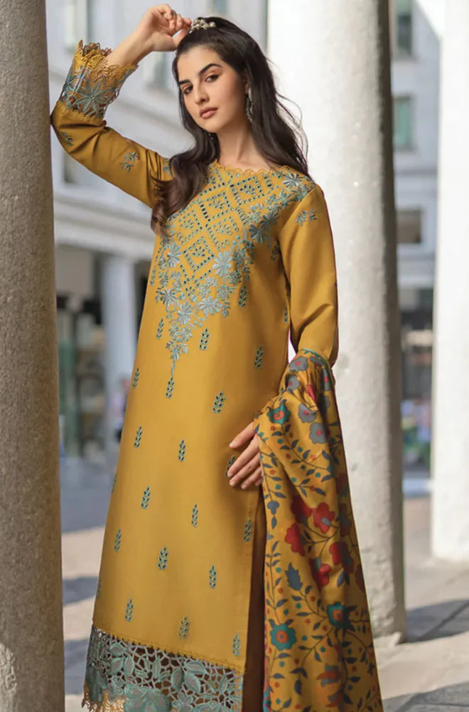 Rang Rasiya - 3PC Lawn Embroidered Suit - VL1023