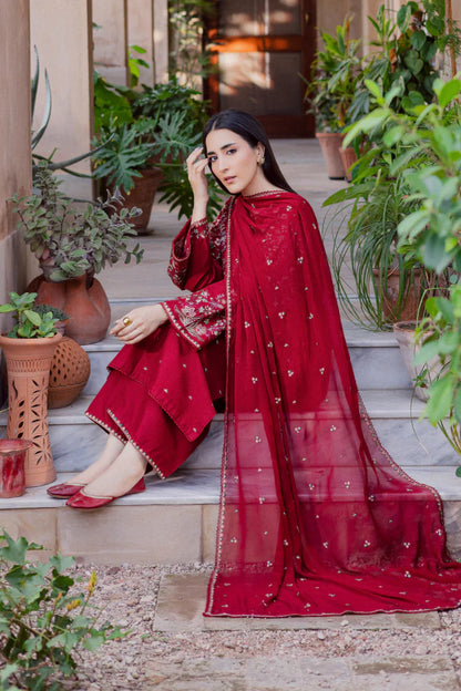 Veezal - 3PC EMBROIDERED LAWN SUIT - VL1340