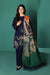 VL612 Nishat Blue Lawn Embroidered three piece With Chiffon duppata