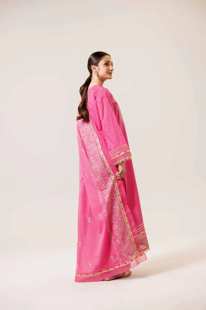 Nishat - 3PC Lawn Heavy Embroidered Shirt - VL1280