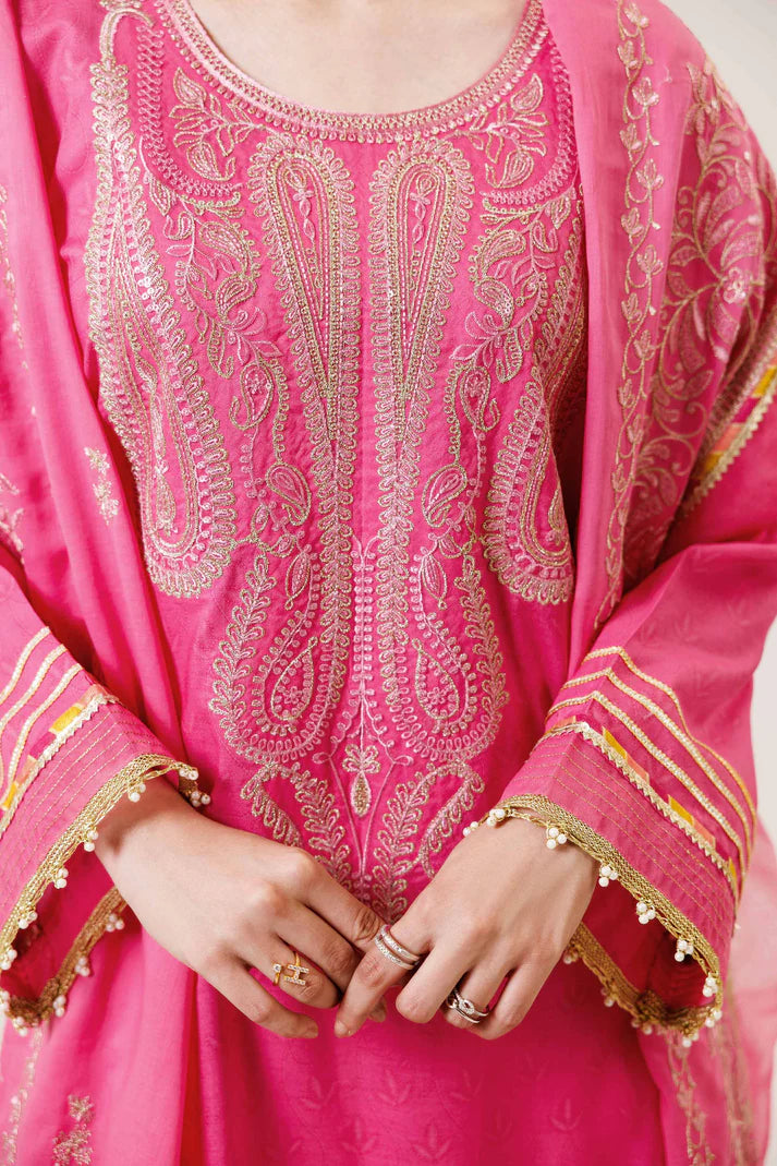 Nishat - 3PC Lawn Heavy Embroidered Shirt - VL1280