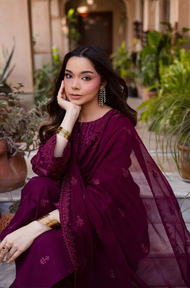 Batik - Summer 3PC Lawn Embroidered Suit - VL1299