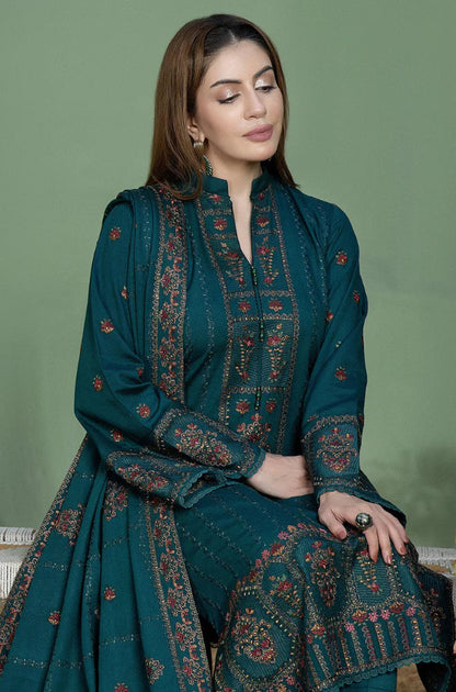 Mohagni - Winter 3PC Dhanak Embroidered Suit - VL1101