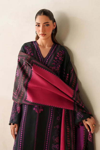 Asim Jofa - Winter 3PC Karandi Digital Print Dress - VL1232