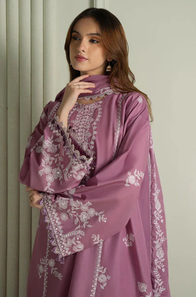 Cross Stitch - Winter 3PC Dhanak Embroidered Suit - VL1150