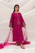 VL657 Batik - 3PC Linen Embroidered Shirt With Chiffon Embroidered Duppata