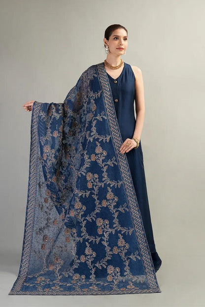 BREEZE Winter Unstitched 3pc Full Embbroidered Dhanak Suit - VL1128