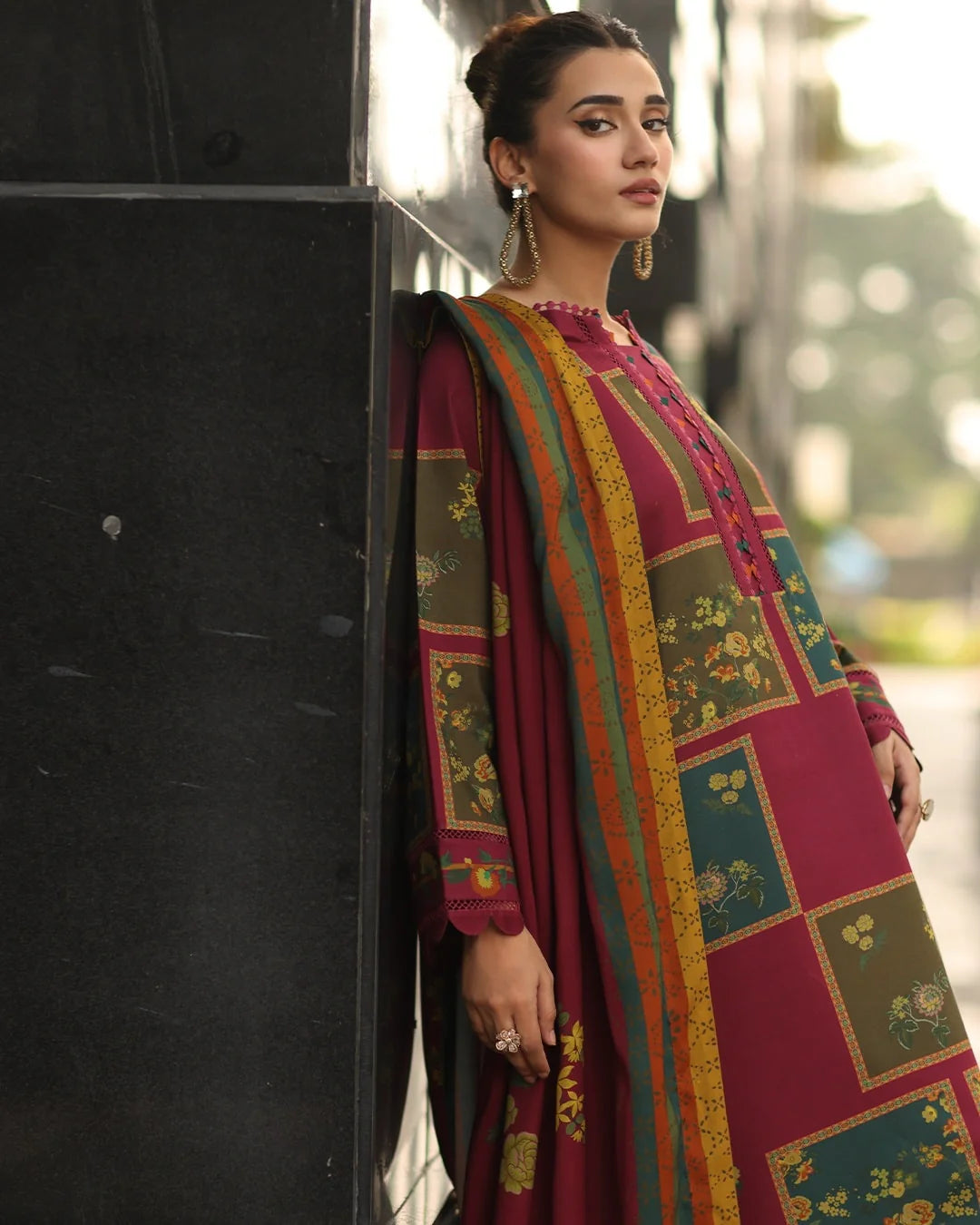 Charizma - Winter 3PC Karandi Digital Print Dress - VL1218