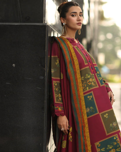 Charizma - Winter 3PC Karandi Digital Print Dress - VL1218