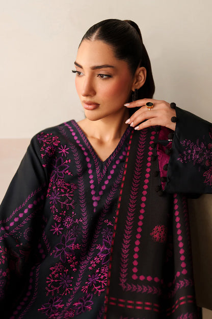 Asim Jofa - Winter 3PC Karandi Digital Print Dress - VL1232