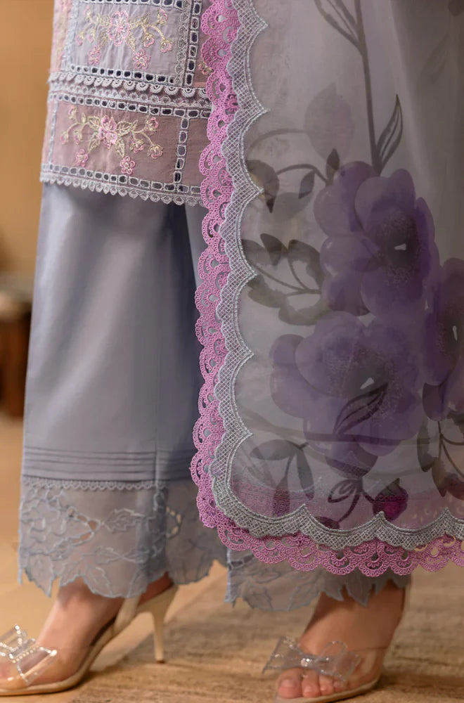 Veezal - Summer 3PC Lawn Chickenkari Embroidered Suit - VL1301