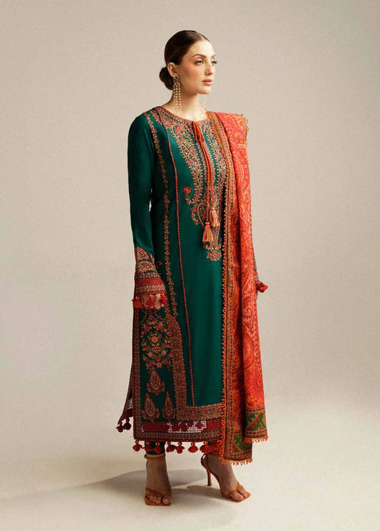 Rehan Rehar 3 Piece Embroidered Dhanak Suit - VL937