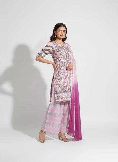 Limelight - Winter 3PC Karandi Digital Print Dress - VL1209