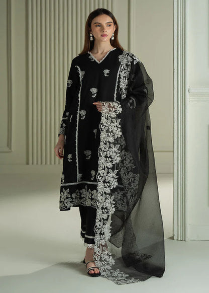 RAVEN MESH- 3PC EMBROIDERED LAWN SUIT - VL1030