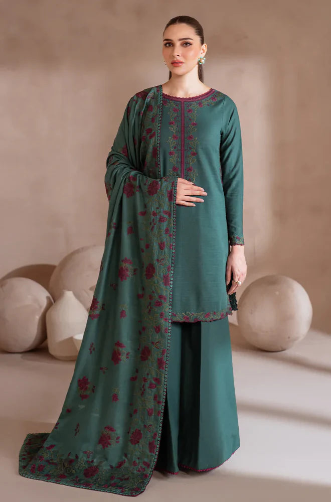 IZNIK - Winter 3PC Dhanak Embroidered Suit - VL1181
