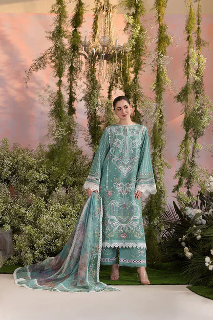 Sobia Nazir - Summer 3PC Lawn ChickenKari Embroidered Suit - VL1294