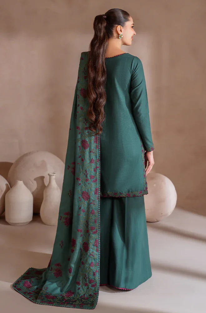 IZNIK - Winter 3PC Dhanak Embroidered Suit - VL1181