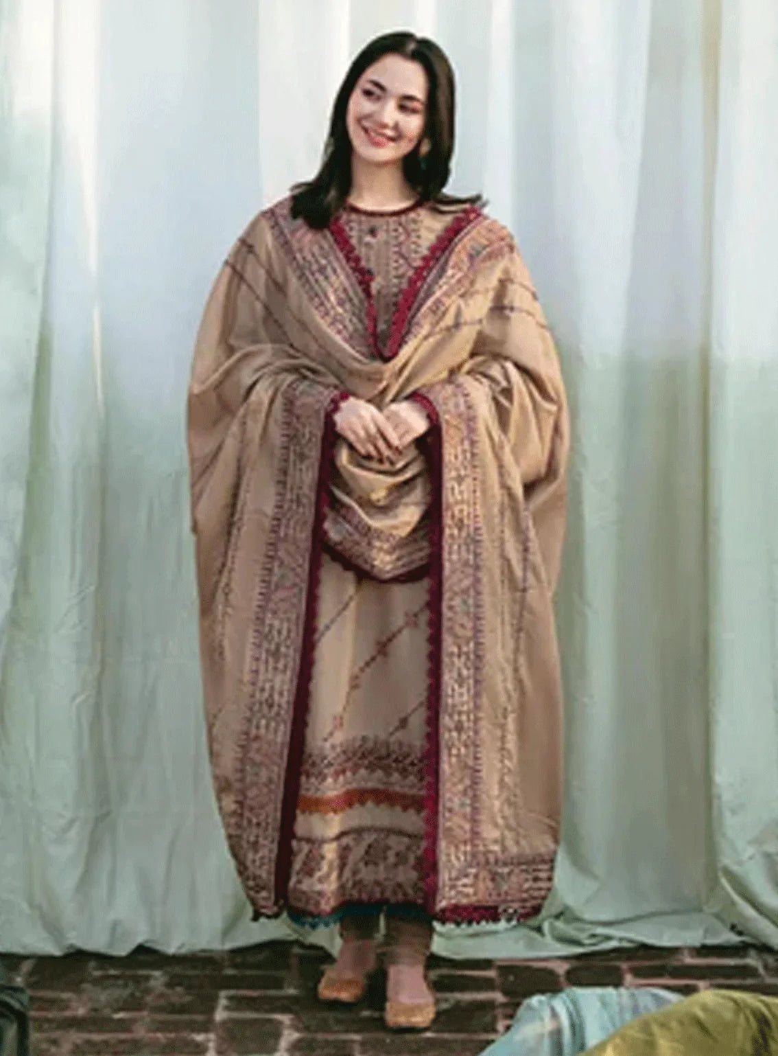 Florent - Winter 3PC Dhanak Embroidered Suit - VL1156