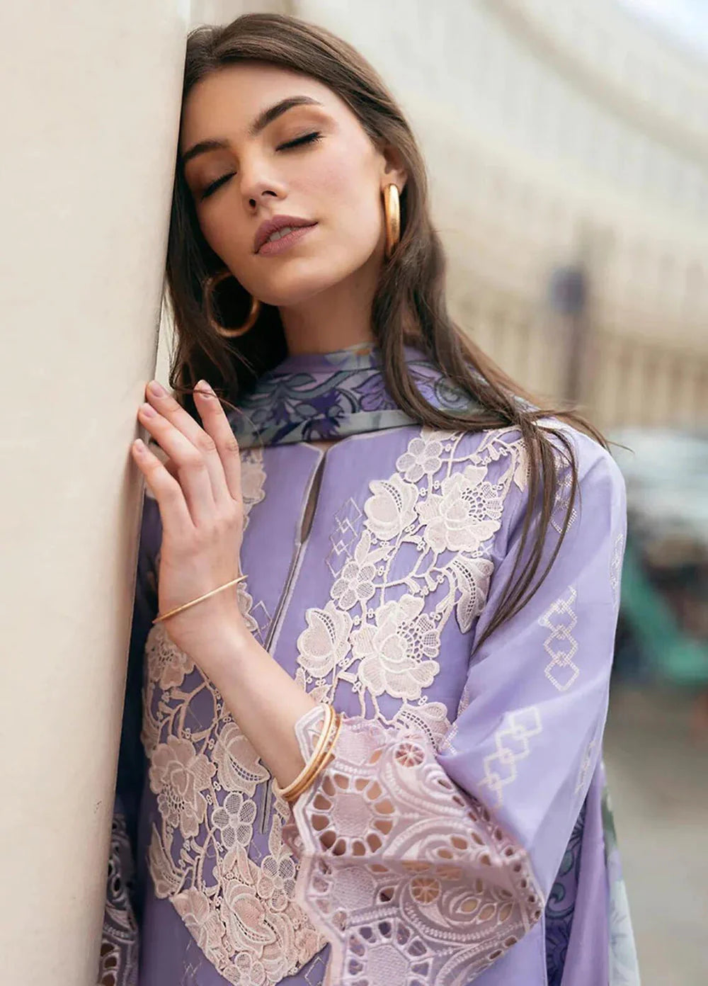 MUSHAQ Winter 3PC Chickan Kari Embroidered Dhanak Suit - VL1124