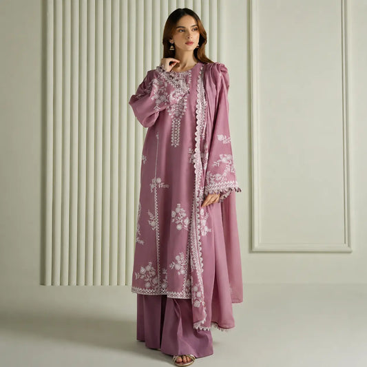 Cross Stitch - Winter 3PC Dhanak Embroidered Suit - VL1150