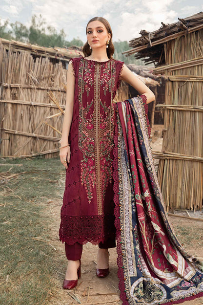 Rehan Rehar 3 Piece Embroidered Dhanak Suit - VL1217
