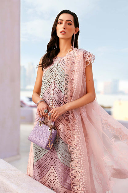 Veezal -Summer 3PC Lawn ChickenKari Embroidered Suit- VL1357