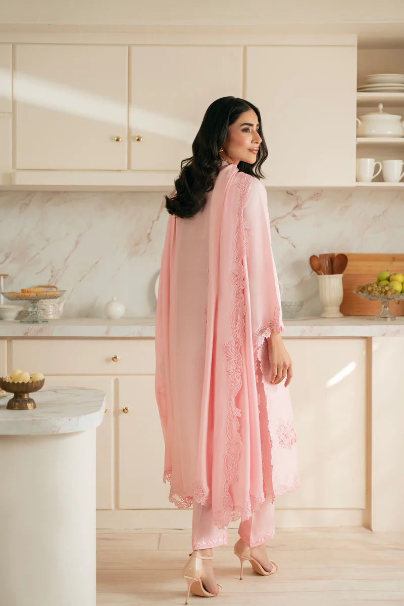 Nisa, Lawn 3.piece embroidered Summer suit with Orgenza dupatta - VL1311