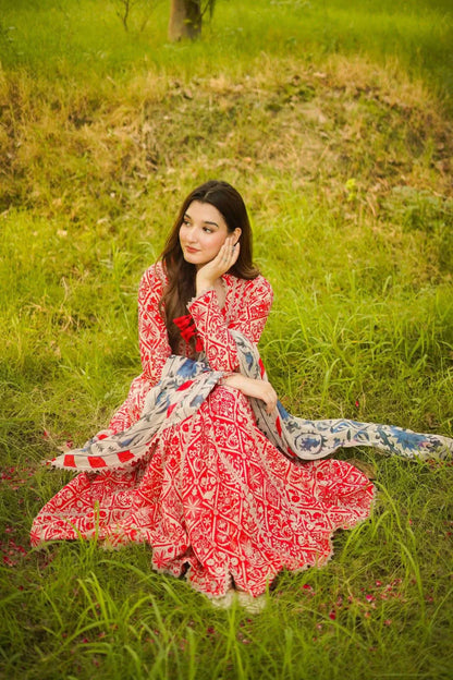 Veezal - Summer 3PC Lawn Digital Printed Dress - Vl1362