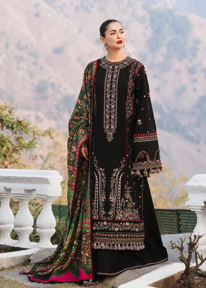 Hussain Rehar Winter Embroidered 3pc Dhanak Suite - VL1155