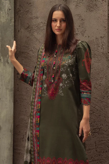 Charizma - Winter 3PC Karandi Digital Print Dress - VL1179