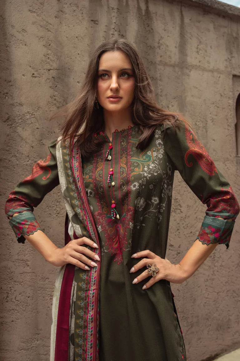 Charizma - Winter 3PC Karandi Digital Print Dress - VL1179
