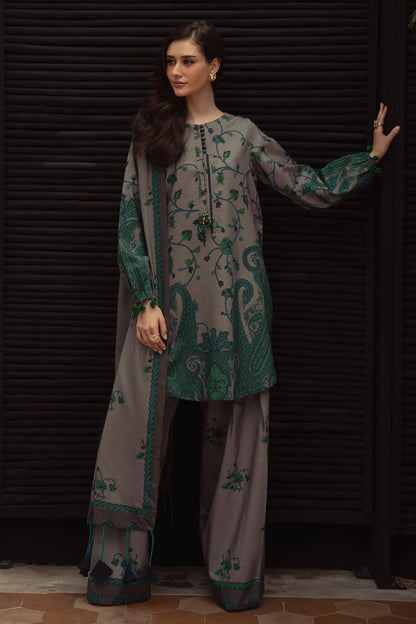 Charizma - Winter 3PC Karandi Digital Print Dress - VL1176