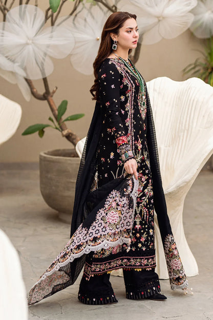 Qalamkar - 3PC Lawn Embroidered Shirt - VL1019