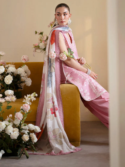 Sapphire - Summer 3PC Lawn Embroidered Suit - VL1396