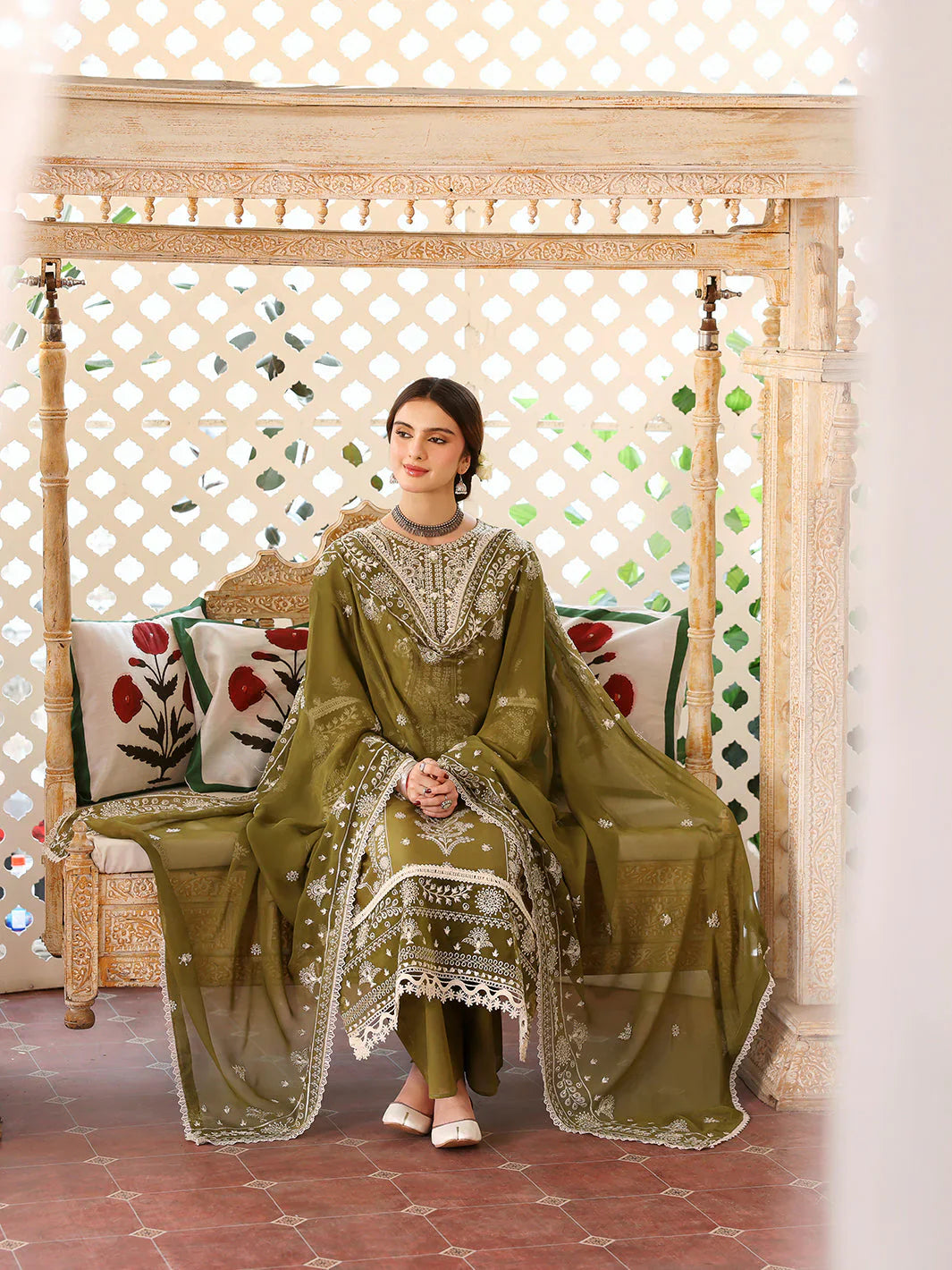 Jade - Winter 3PC Dhanak Embroidered Suit - vl1239