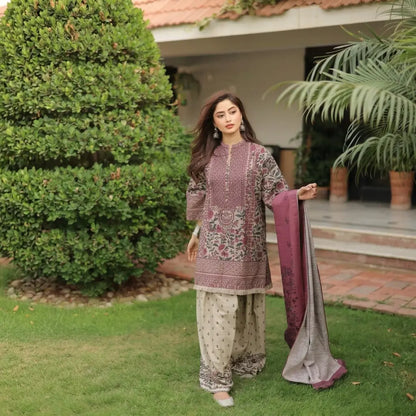 Sapphire - Winter 3PC Karandi Digital Print Dress - VL1703