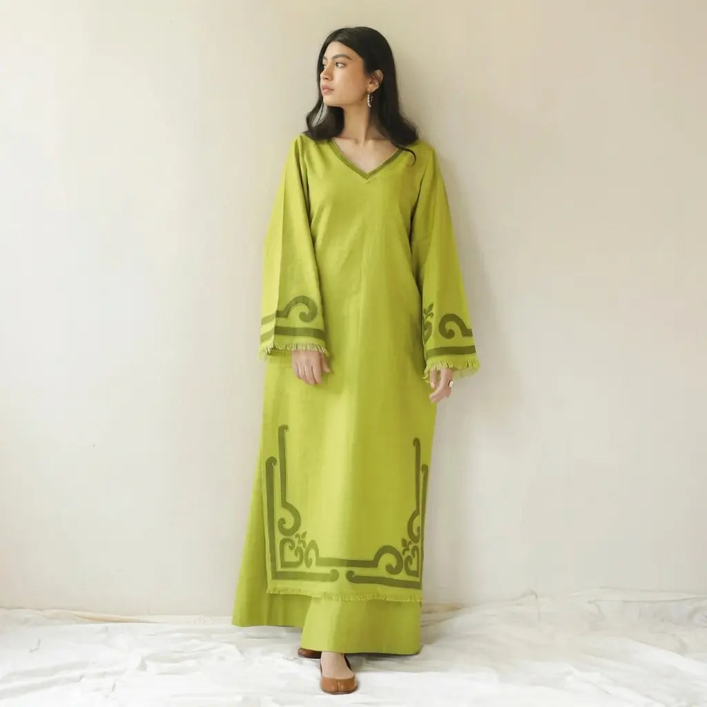 Dyot - Winter 2PC Dhanak Embroidered Suit - VL 1638